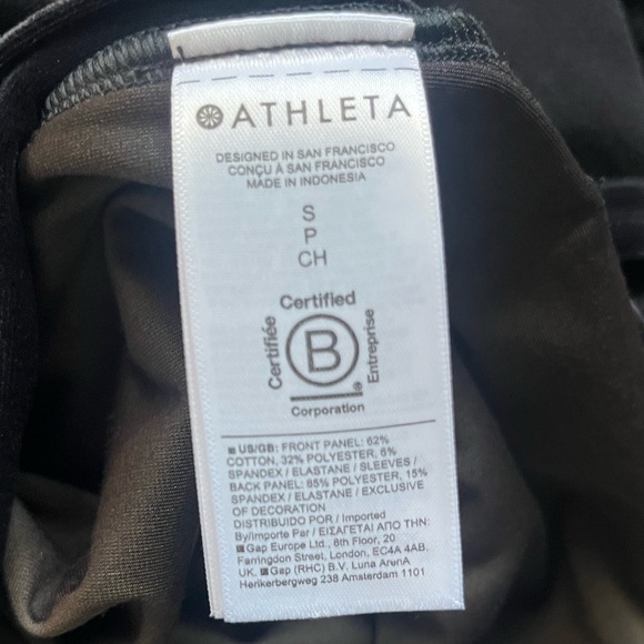 NEW Athleta Retroplush Velvet Crewneck Black Velour Button Details Size S Comfy - Picture 7 of 10